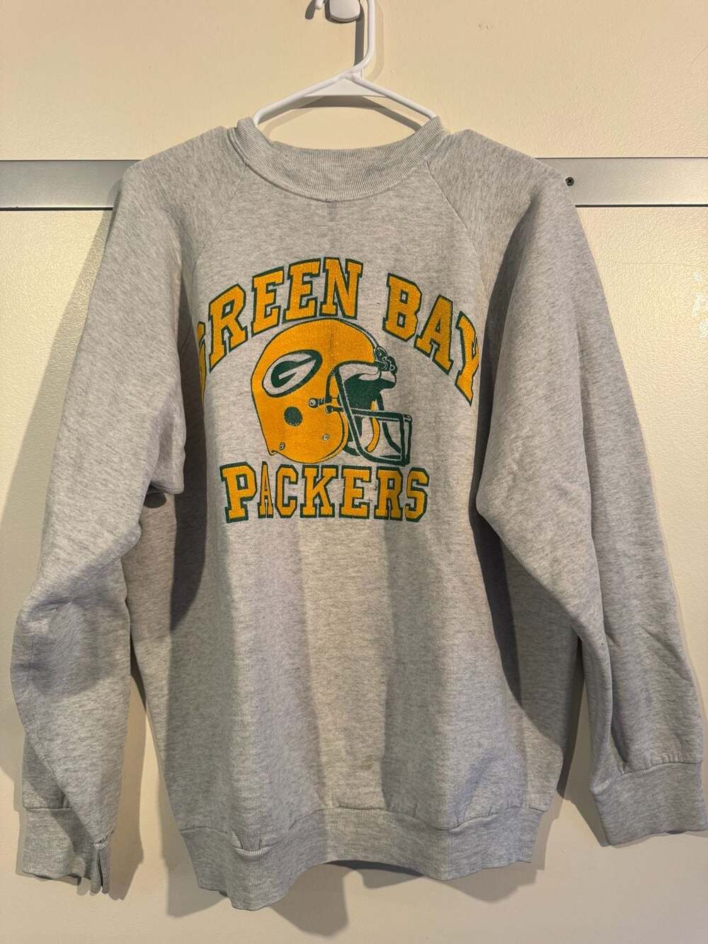 Vintage Green Bay Packers NFL Graphic Sweatshirt Gray